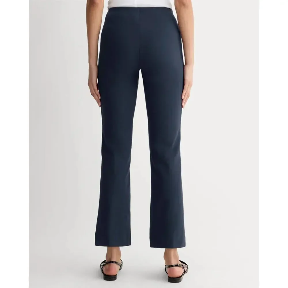 Everlane The Dream Organic Cotton Office Work Flare Pants Black Medium A006229